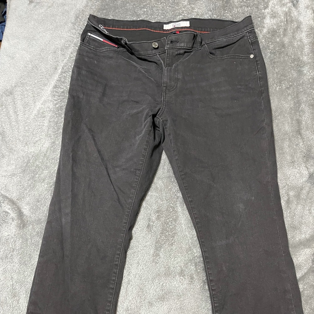 Tommy hillfiger straight cut black jeans